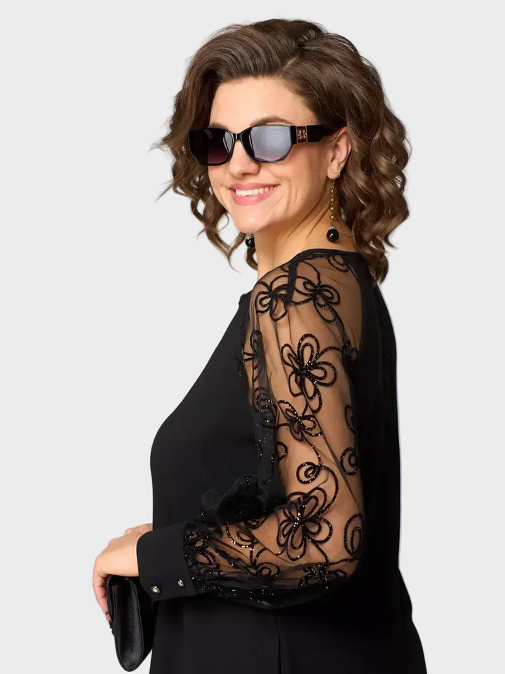 Nina - Klasična midi obleka za posebne priložnosti