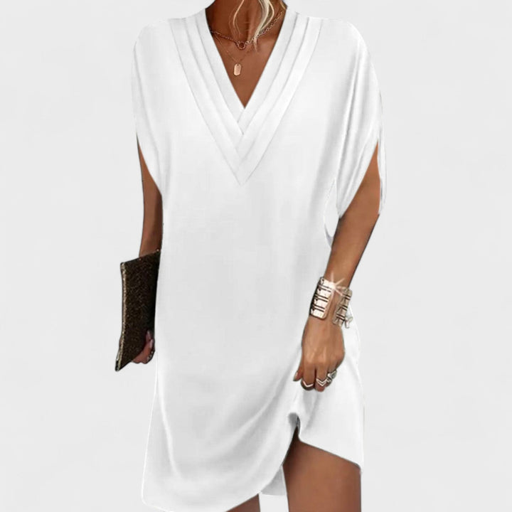 Helena - Elegantne kleit avatud varrukatega