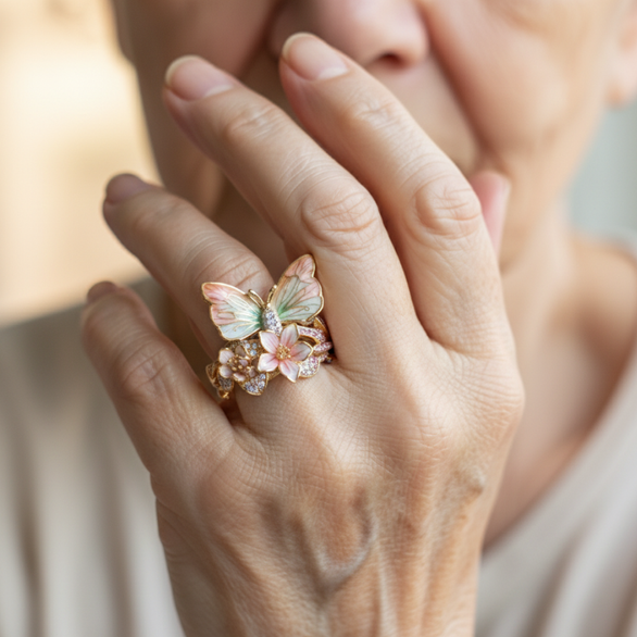 Looduslik Sädelev Liblikas Zirkooniga