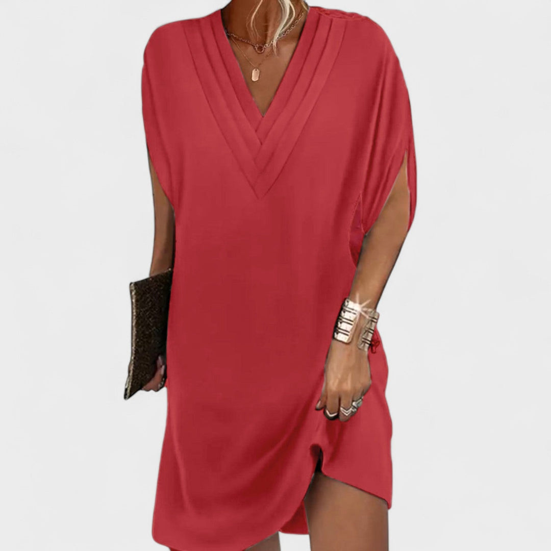 Helena - Elegantne kleit avatud varrukatega