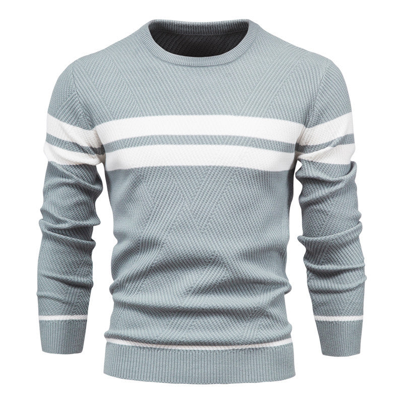 Kaufmann™ | Moodne meeste pullover triibulise mustriga