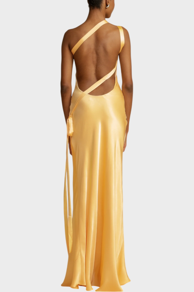 Lucra - Maxi Kleid S Rippuvimi Rihmadega ja Avatud Seljaga