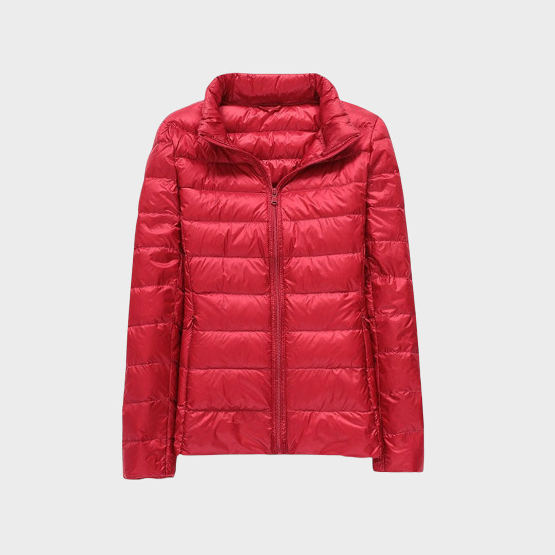 Ela - Nova Ultralahka Jakna Z Belimi Račjimi Perji