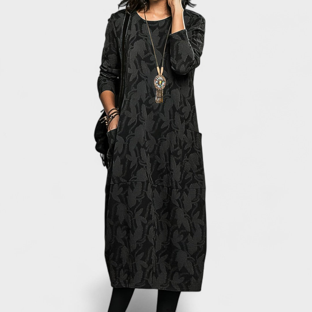 Jasmina - Elegantna jesenska obleka za vsakodnevno nošenje