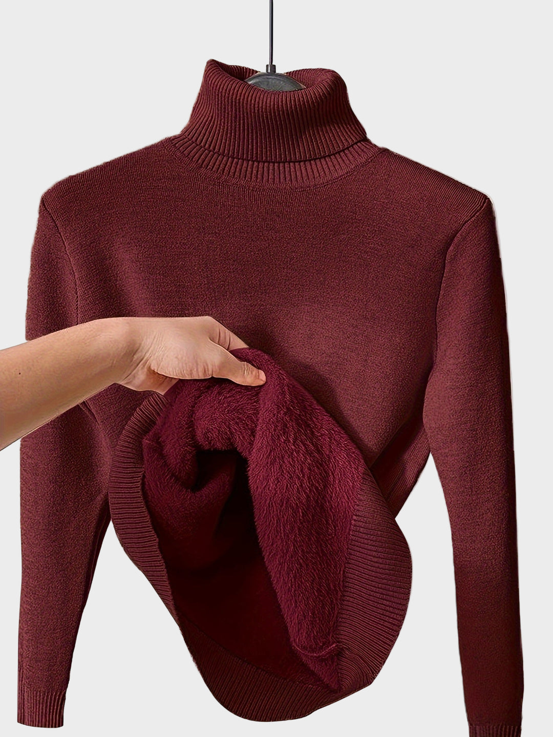 Lea - Mehka pulover s turtle neck