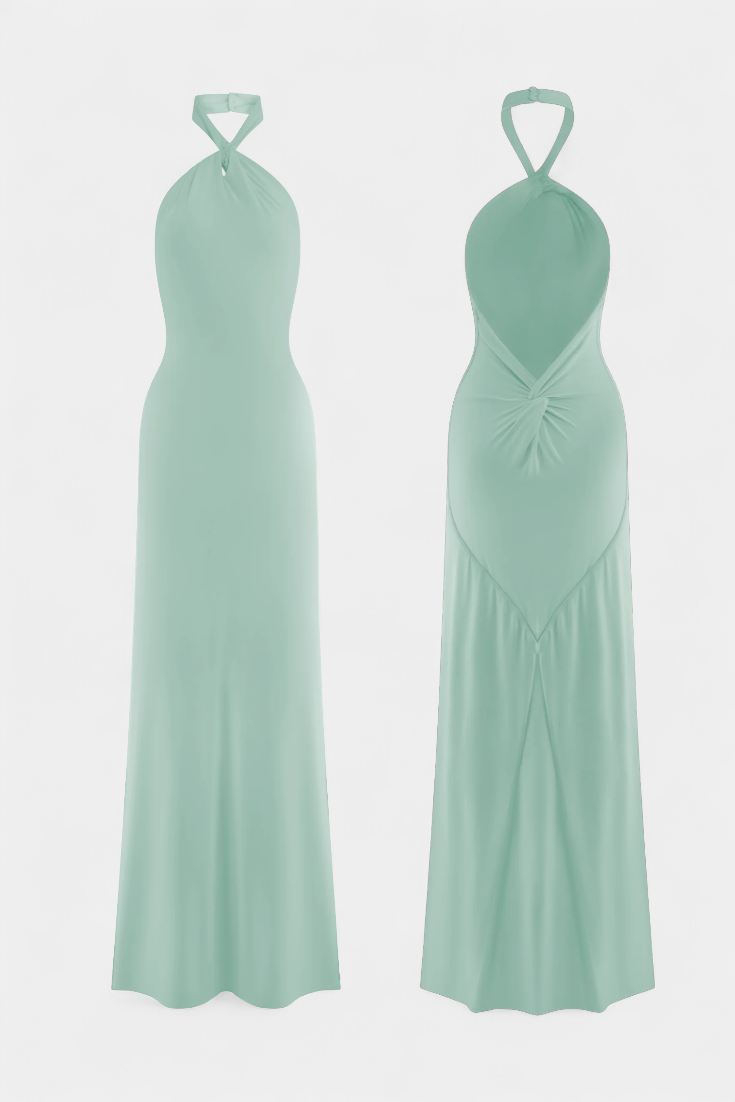 Trinity - Halter Kleit Reguleeritav Avatud Seljaga