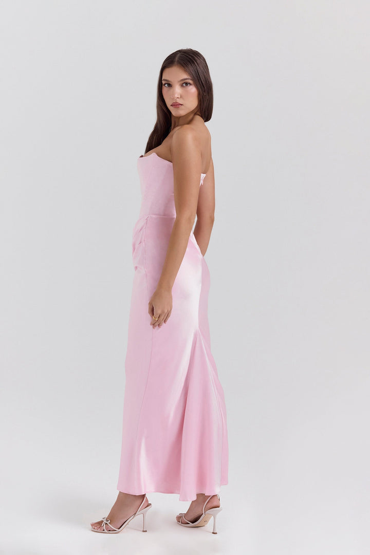 Emily - Maxi Kleit Drapitud Ilma Rihmadeta