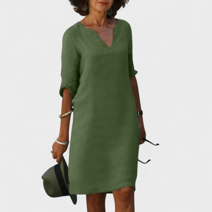 Lana - Obleka z V-izrezom