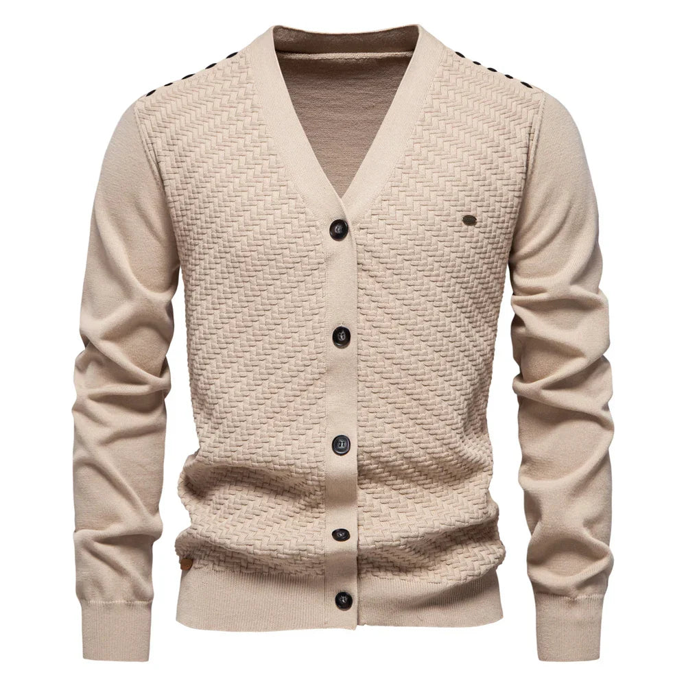 Schneider™ | Meeste topel cardigan V-kaelusega
