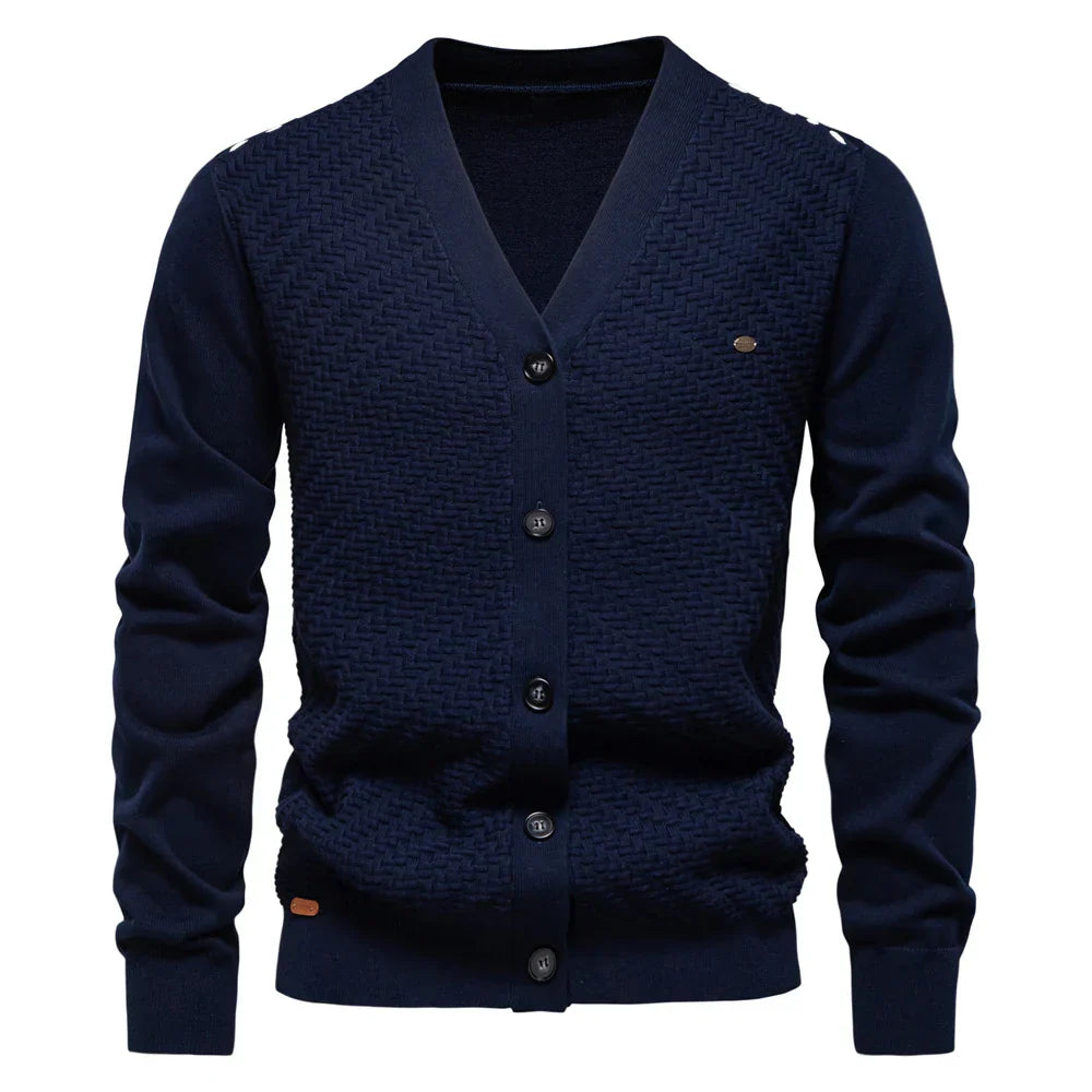 Schneider™ | Meeste topel cardigan V-kaelusega