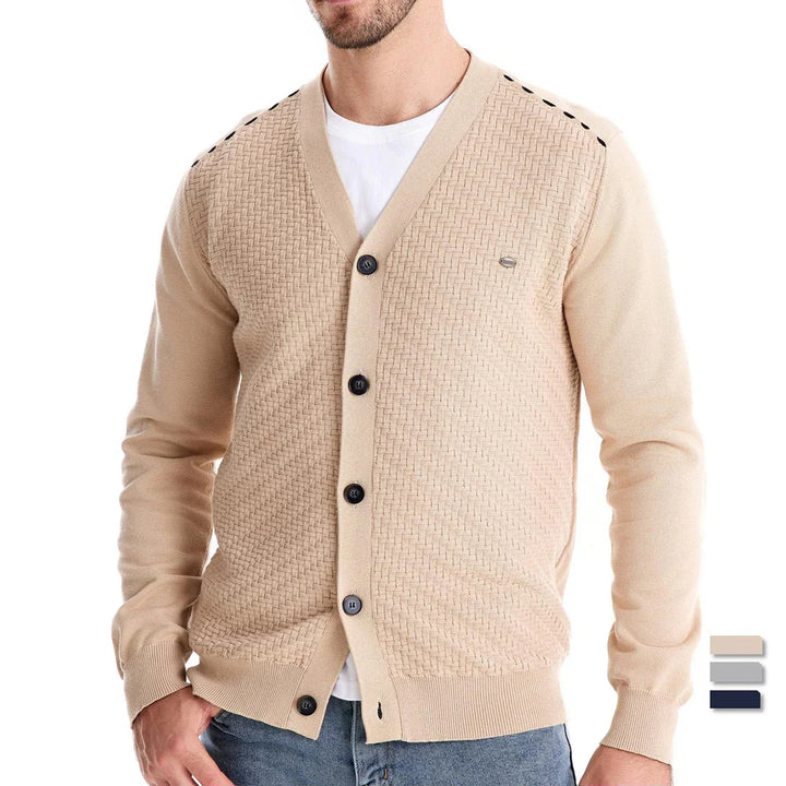 Schneider™ | Meeste topel cardigan V-kaelusega