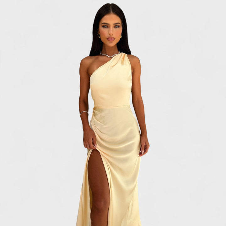 Aurélia - Dolga satenska obleka