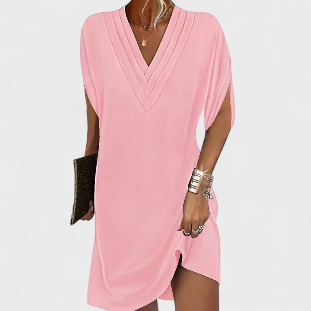 Helena - Elegantne kleit avatud varrukatega