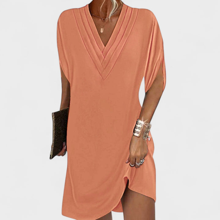 Helena - Elegantne kleit avatud varrukatega